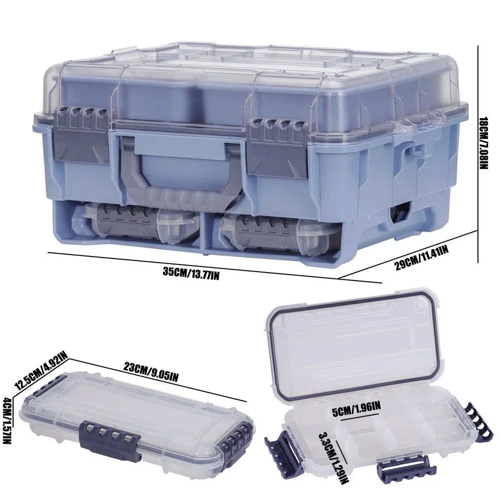 Hard Fishing Storage Box Thickened Large Multifunctional Three Layer