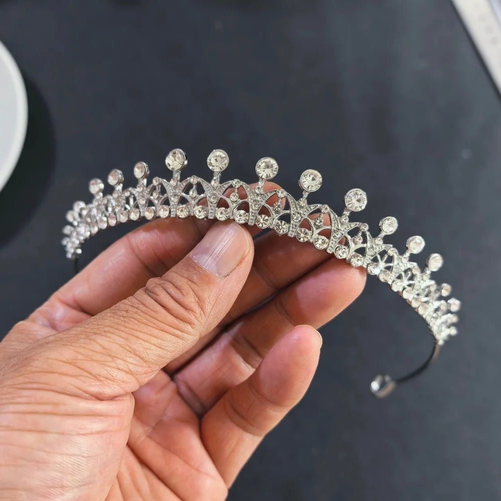 Crystal Wedding Bridal Tiara Hairstyle For Women Girls Prom Headband Elegant Bride Hair Styling Tools Fashion  hair accessories