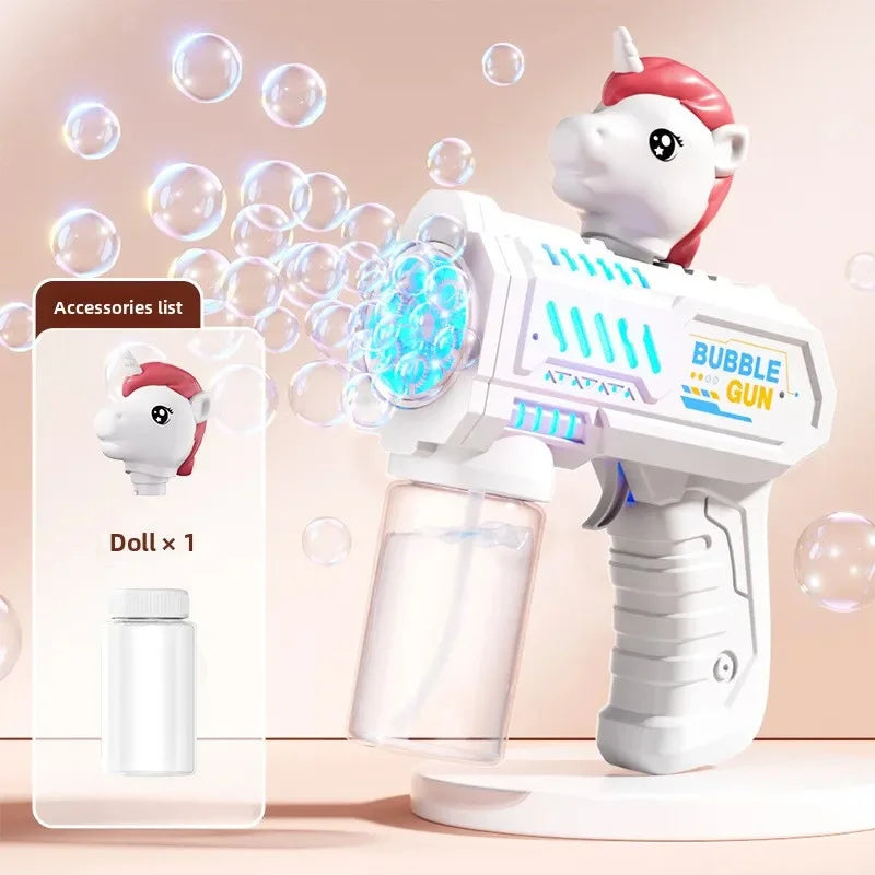 Childrens Electric Animals Bubble Machine Toys for Kids Elephant Rabbit Bear Automatic Bubbles Gun Outdoor Toy Birthday Gifts