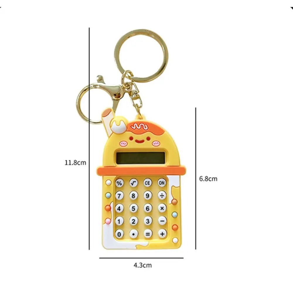 Portable Kawaii Mini Calculator 8 Digits Display Candy Color Student Stationery Lightweight Maze School Supplies Office