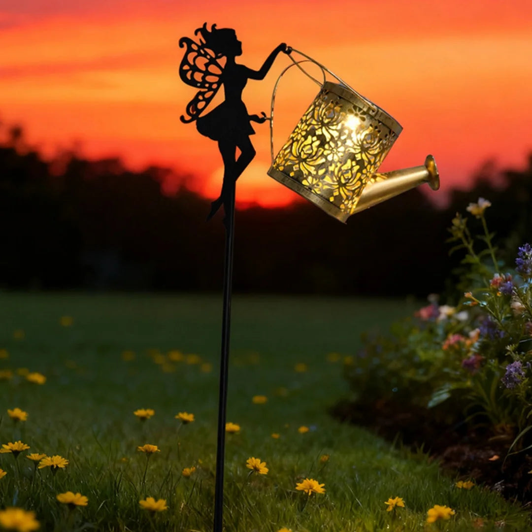 Spring planting, warm lighting, fairy tale kettle, Christmas and Halloween decoration, outdoor solar lights, garden decorations