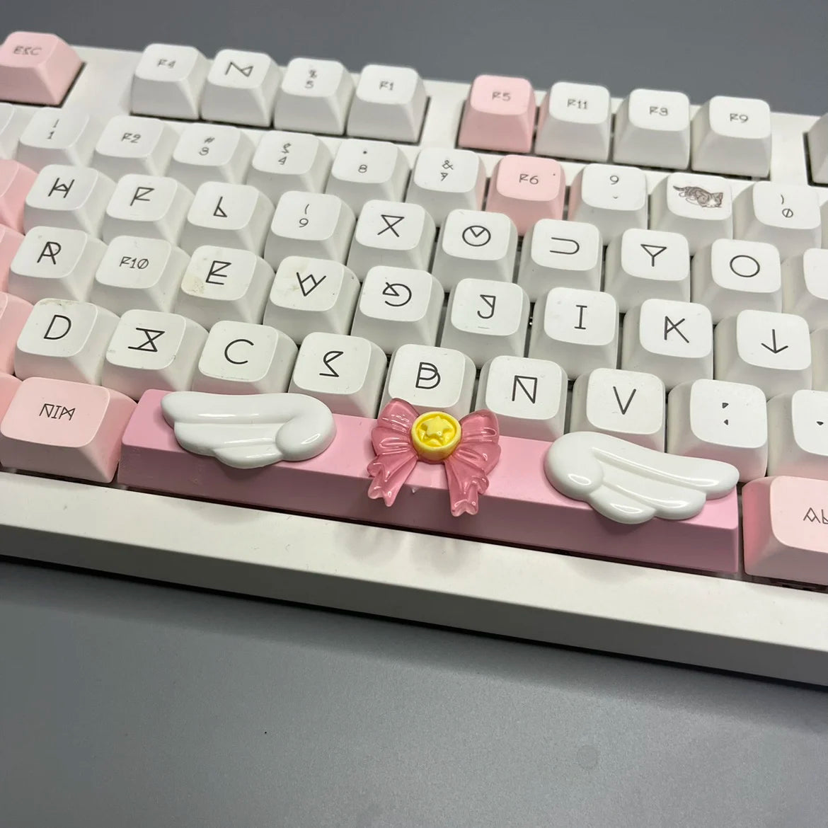 DIY Cute Magic Love Wings Keycap