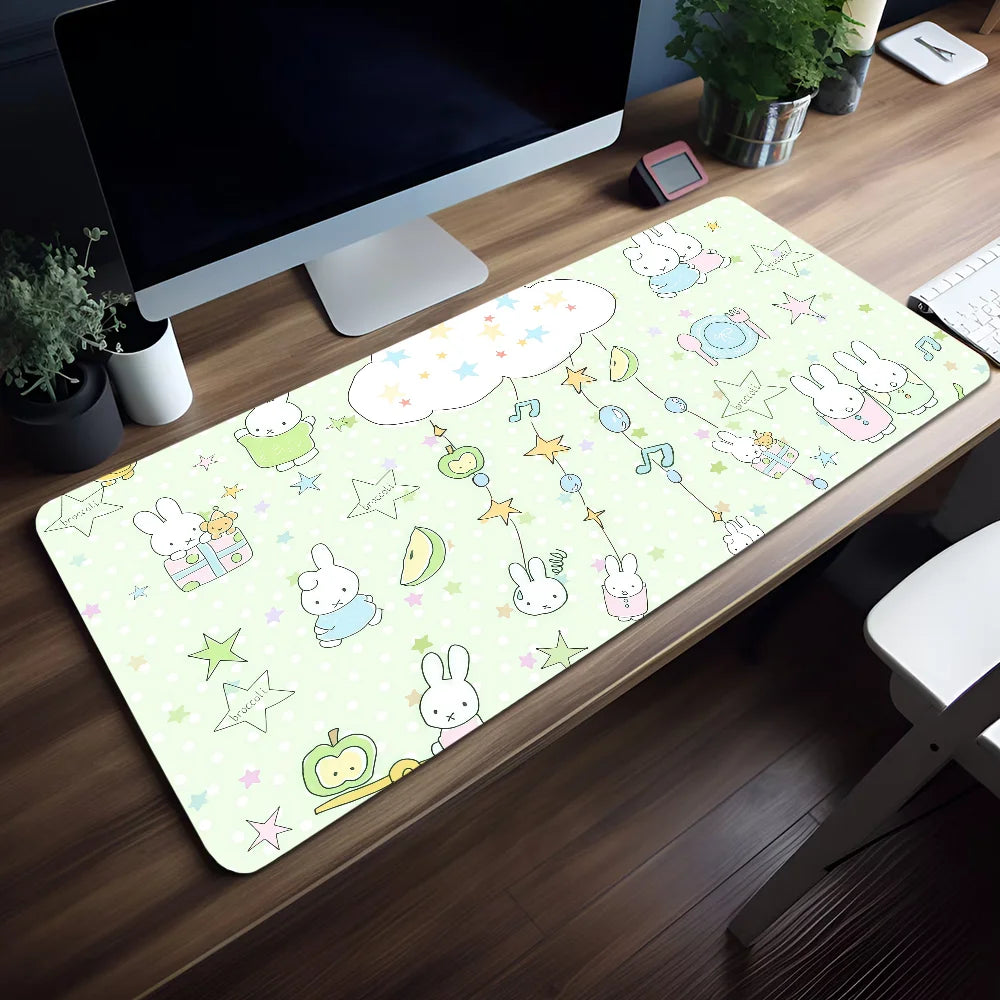 Mouse M-Miffy Cute Pad Kawaii Non-slip Lockedge Office Student Gaming Thickened Large Writing Cushion MousePad