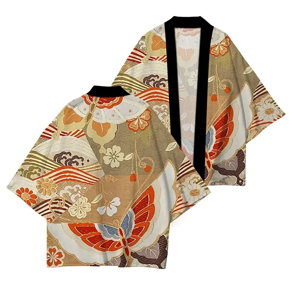 Cherry Blossom Half Sleeve Summer Kimono