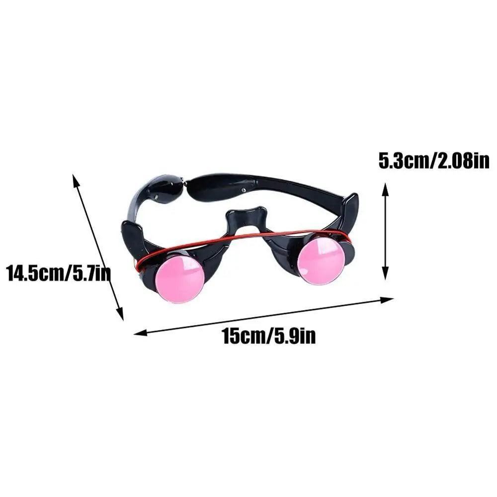 ABS LED Eyewear Red Eyes Glasses Black Red Masquerade Party Luminous Glasses Light-Up Anime Role Halloween Cosplay Prop DIY