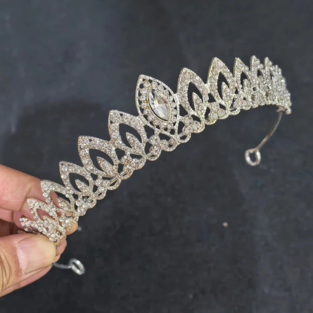 Crystal Wedding Bridal Tiara Hairstyle For Women Girls Prom Headband Elegant Bride Hair Styling Tools Fashion  hair accessories