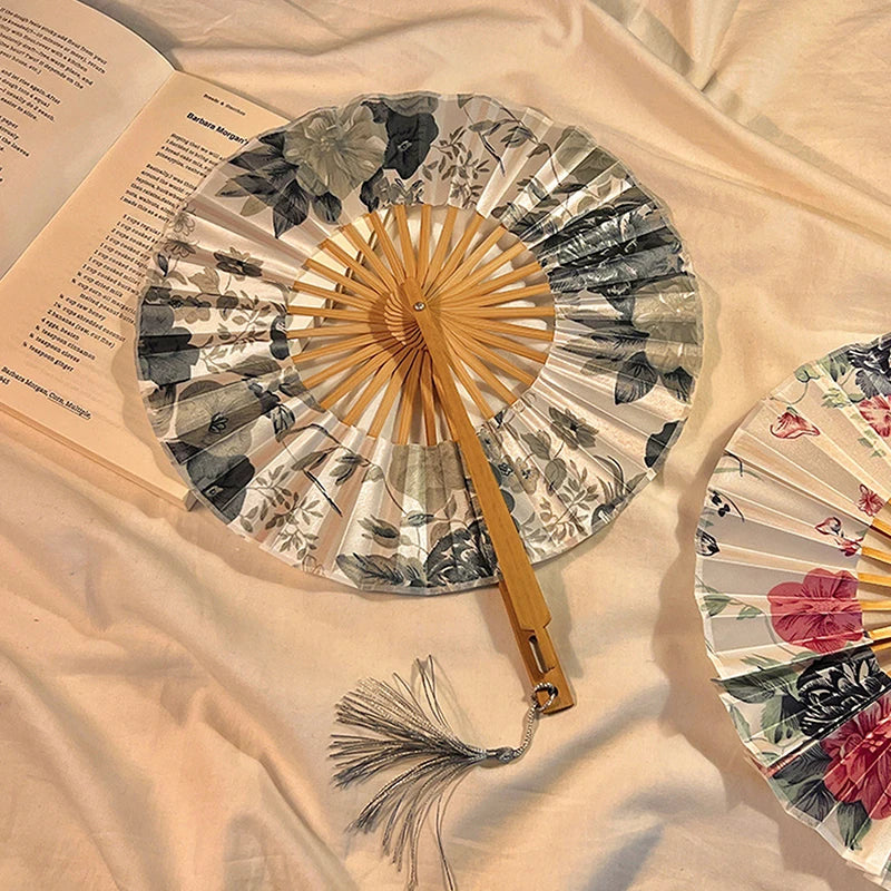 Cheongsam Hanfu Ancient Ink Silk Fan
