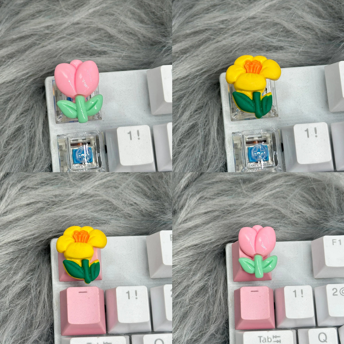 DIY Keycaps with Cute Floral Melodies