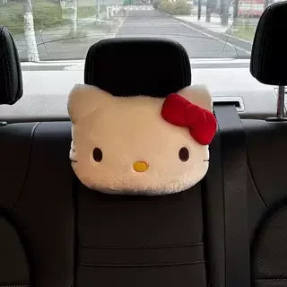 Hello Kitty Car Seat Headrest Auto Head Neck Rest Relax Pillow Car Seat Cover Seat Cushion Auto Protector