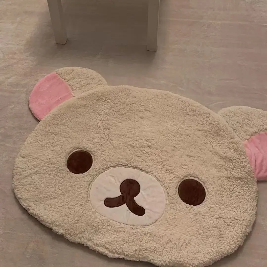 Rilakkumas Plush Rug Korilakkuma Bear Soft Floor Mat