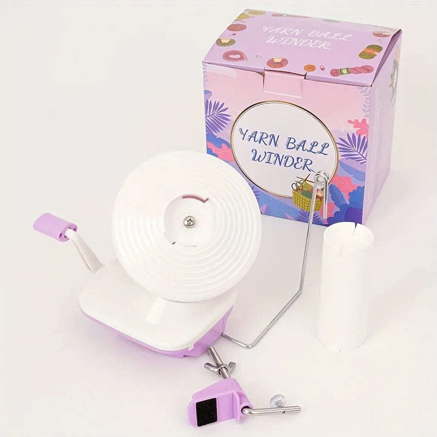 1PC Pink/Purple Yarn Winder Winding Tool for Crochet And Handmade Crafts Knitting Assistant Tool