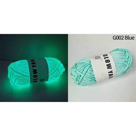 Luminous Glow-in-the-Dark Polyester Knitting Yarn