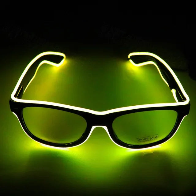 Flashing Glasses EL Wire LED Glasses Glowing Party Supplies Lighting Novelty  Bright Light Festival Neon Party Glow Sunglasses