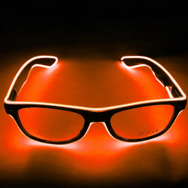 Flashing Glasses EL Wire LED Glasses Glowing Party Supplies Lighting Novelty  Bright Light Festival Neon Party Glow Sunglasses