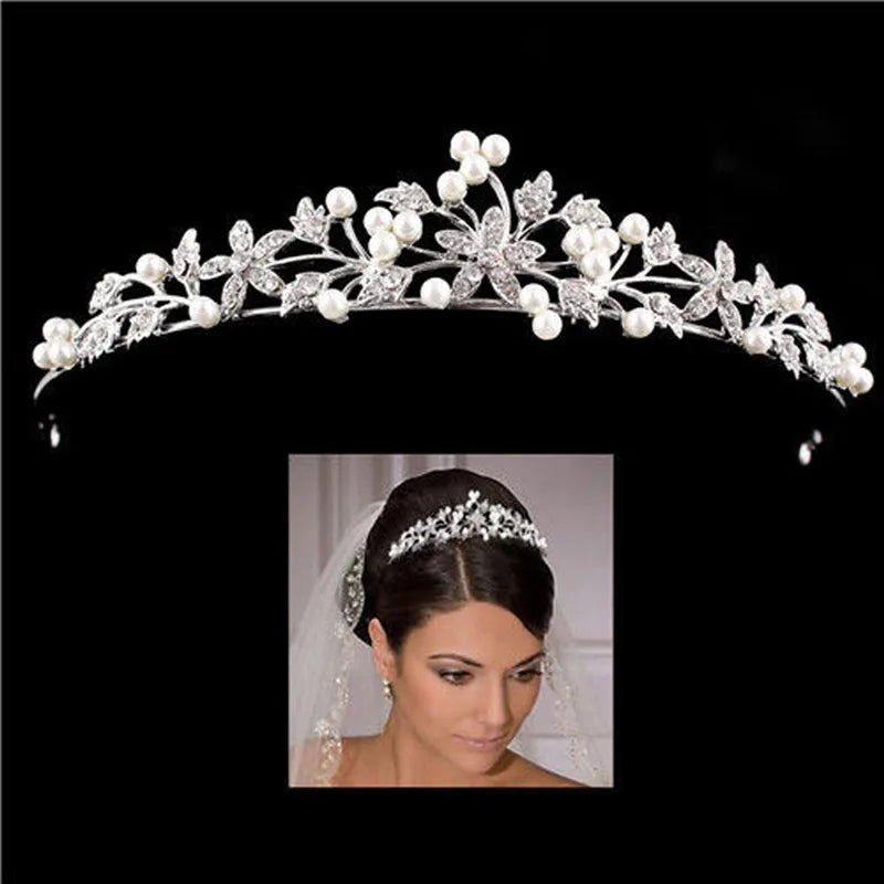 Crystal Wedding Bridal Tiara Hairstyle For Women Girls Prom Headband Elegant Bride Hair Styling Tools Fashion  hair accessories