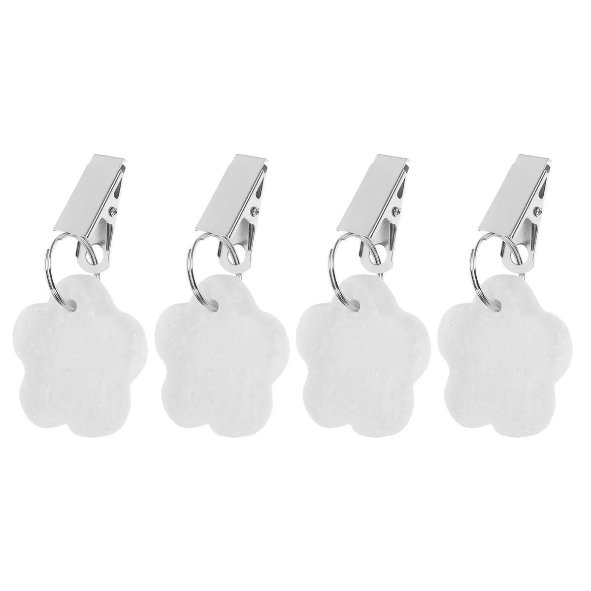 4Pcs Table Cloth Weights Flower Design Smooth Surface No Scratch Tablecloth Clips for Outdoor Tables Camping Folding Tables