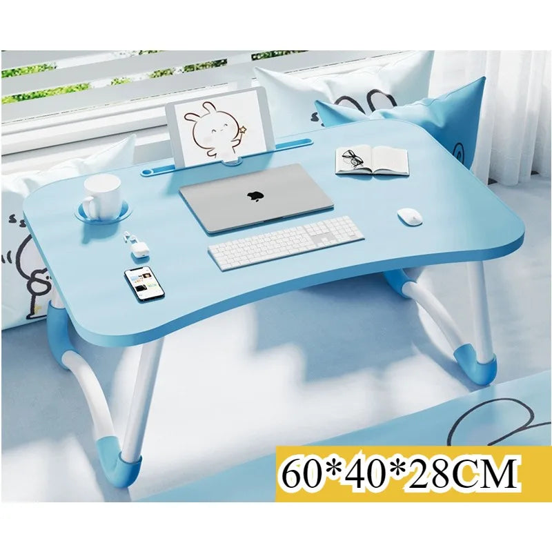 Bed Small table Foldable computer desk Student dormitory Upper bunk Desk Study table Writing table Color table