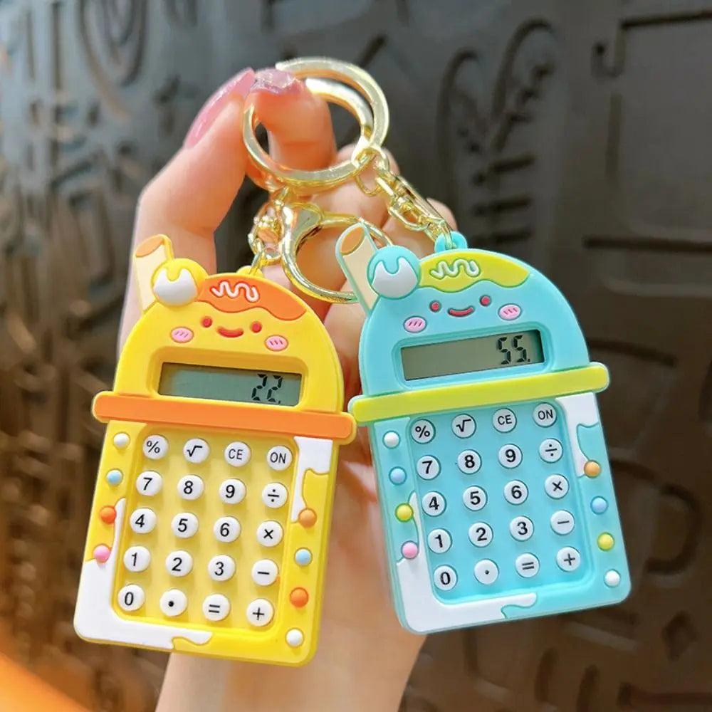 Portable Kawaii Mini Calculator 8 Digits Display Candy Color Student Stationery Lightweight Maze School Supplies Office