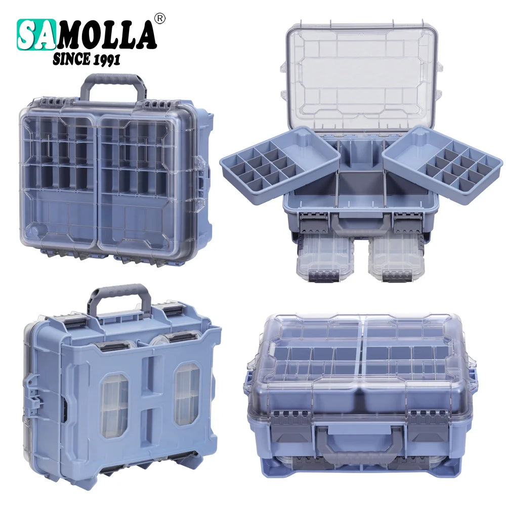 Hard Fishing Storage Box Thickened Large Multifunctional Three Layer