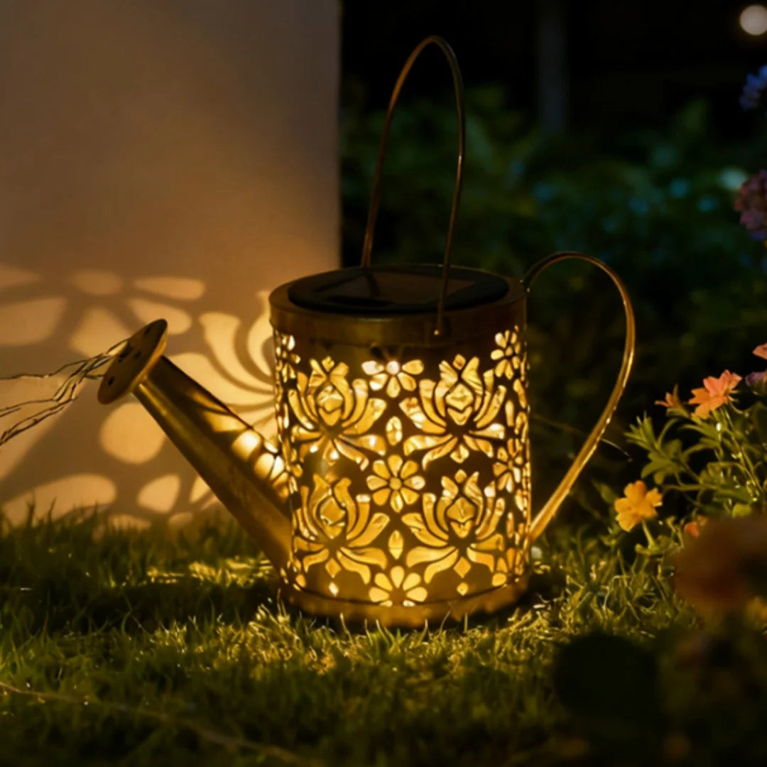 Spring planting, warm lighting, fairy tale kettle, Christmas and Halloween decoration, outdoor solar lights, garden decorations