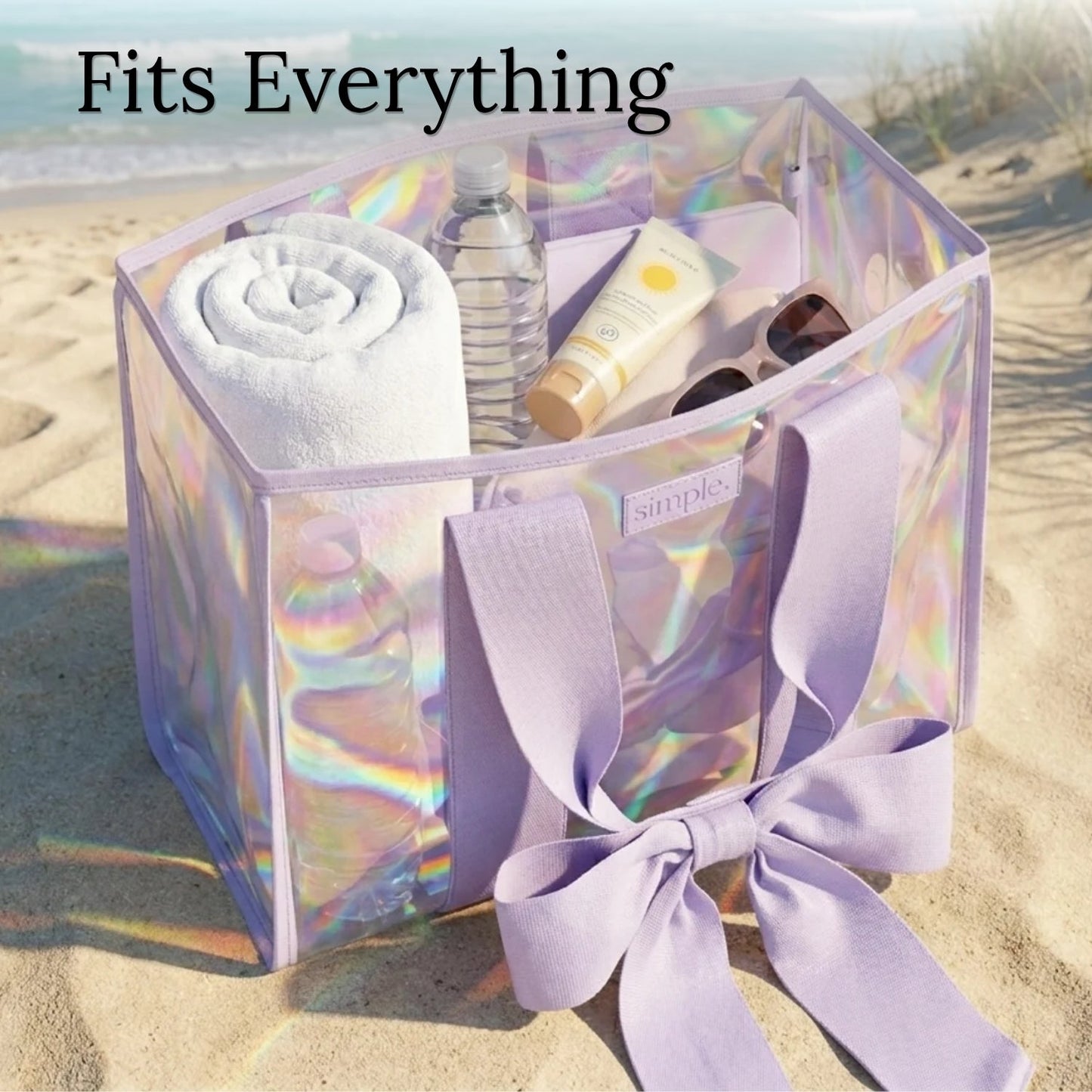 BowMe Prism Tote with Phone Pouch (Prism Pink & Prism Purple)