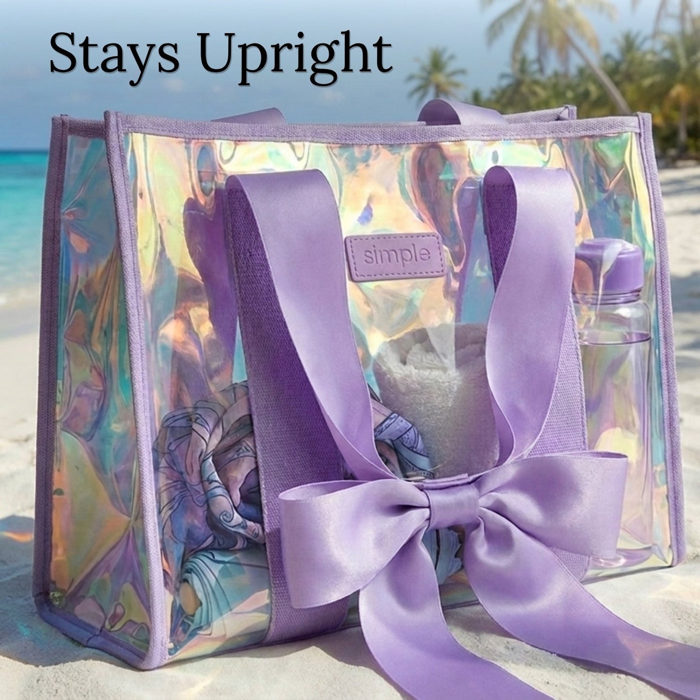 BowMe Prism Tote with Phone Pouch (Prism Pink & Prism Purple)