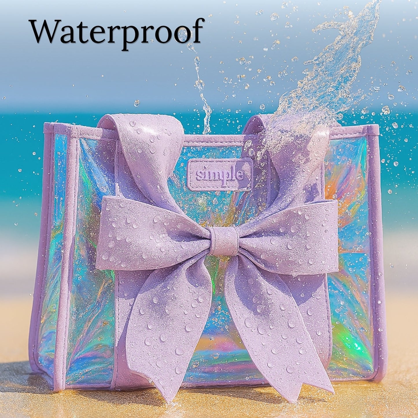 BowMe Prism Tote with Phone Pouch (Prism Pink & Prism Purple)
