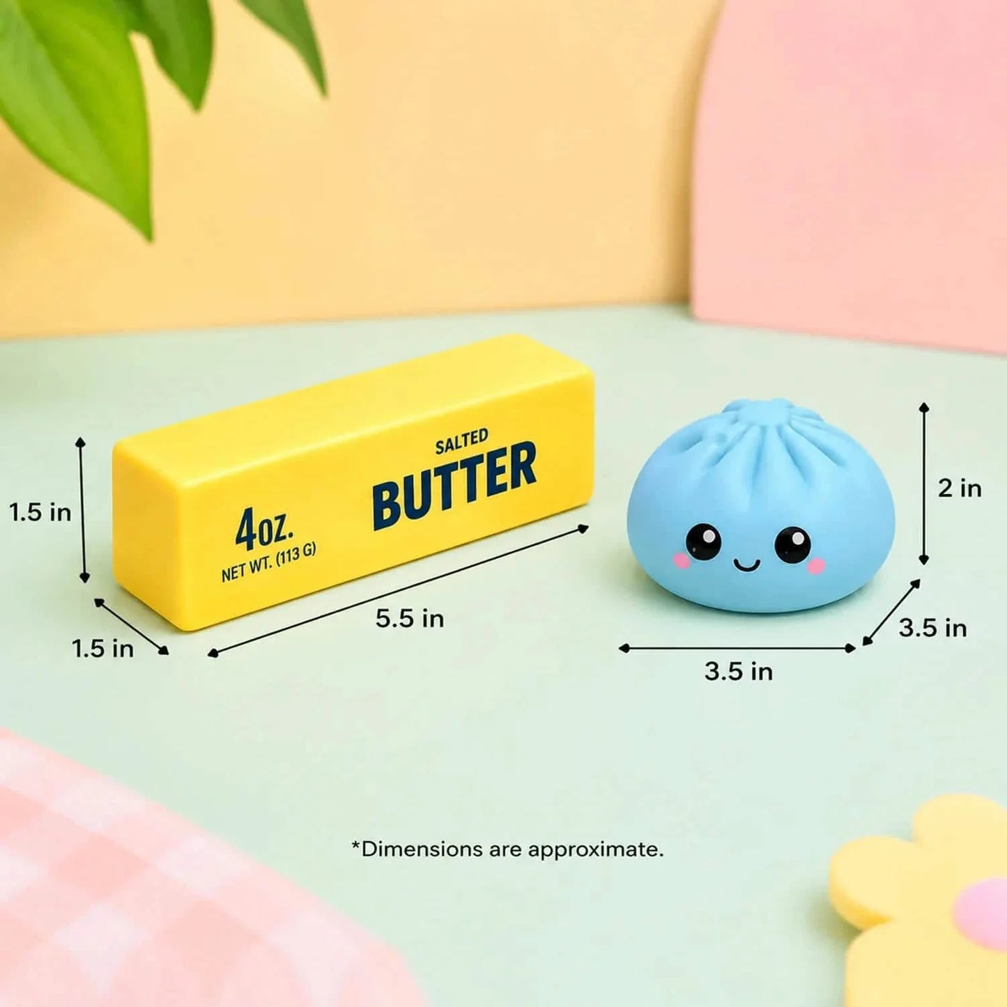 2-Pack: Squishy Dumpling & Butter Combo Pack – Slow Rising Fidget