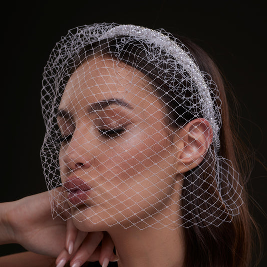 Bridal Birdcage Veil Headband