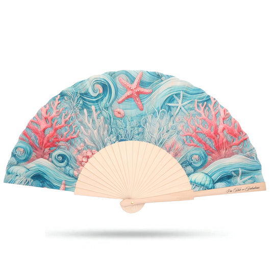 Coral Reef Hand Fan