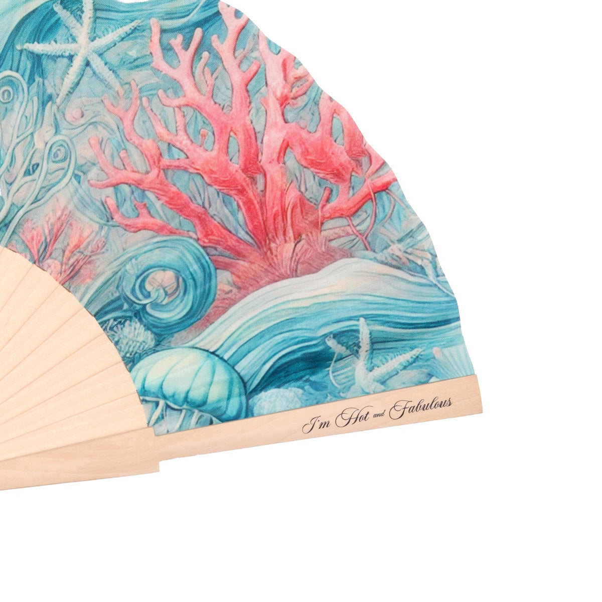 Coral Reef Hand Fan