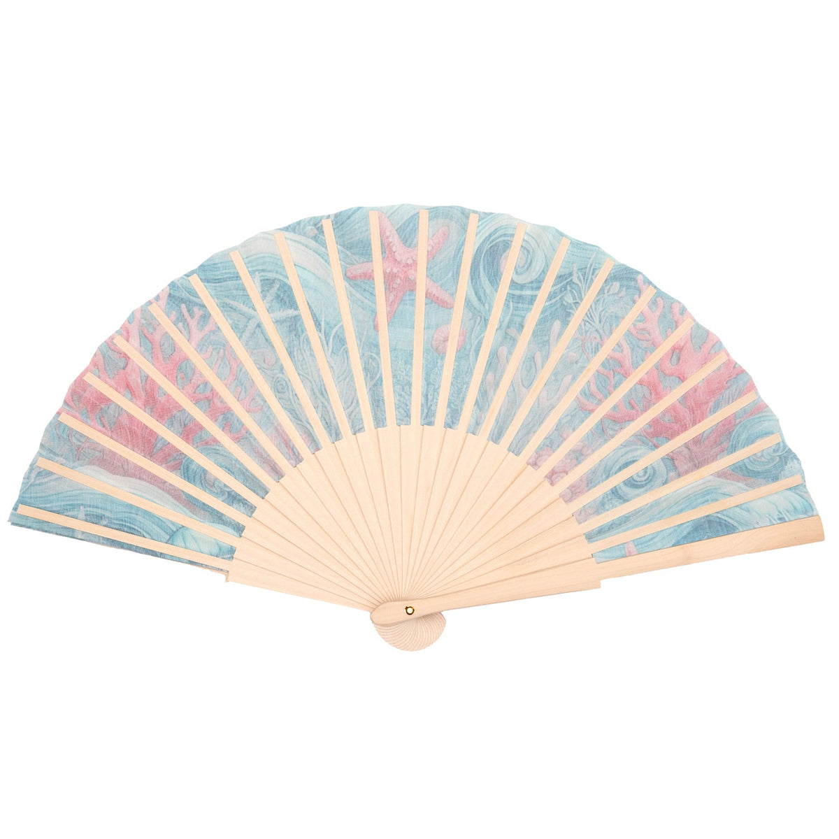 Coral Reef Hand Fan