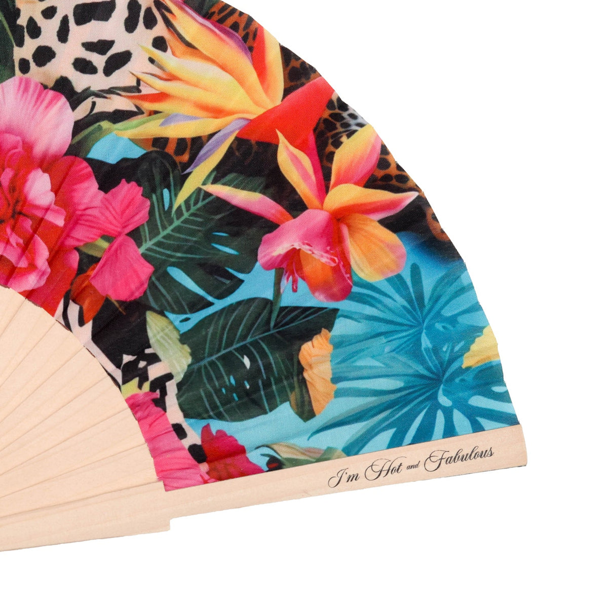 Rainforest Royalty Hand Fan