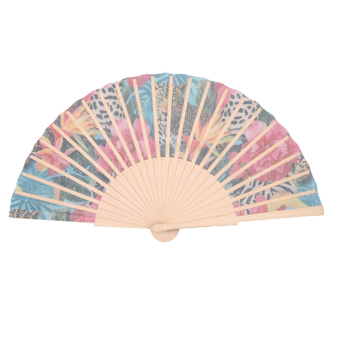 Rainforest Royalty Hand Fan