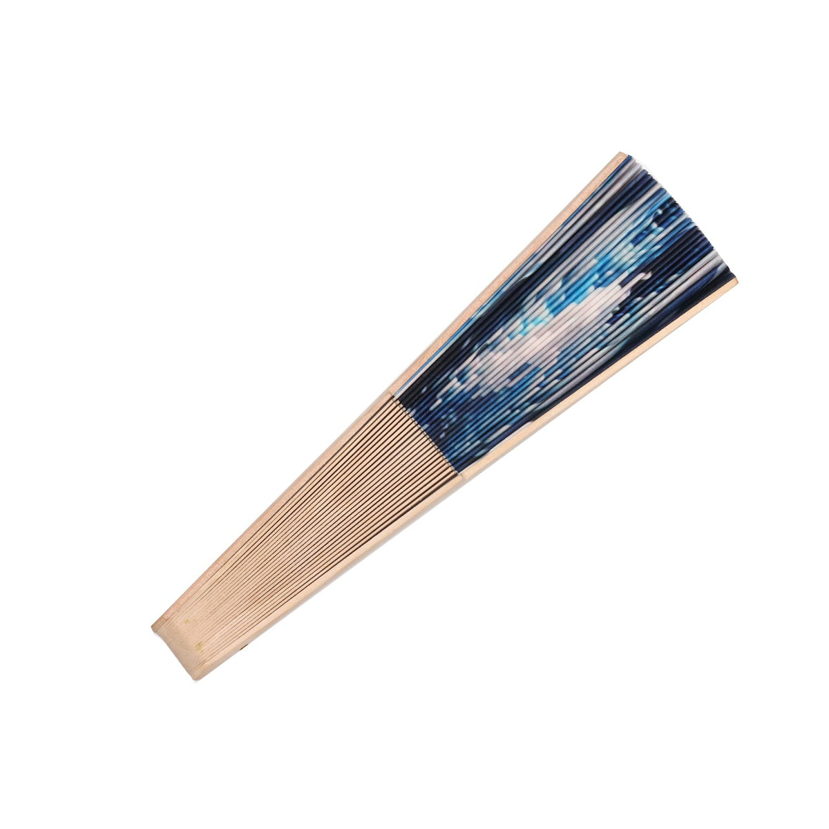 Blue Wave Hand Fan