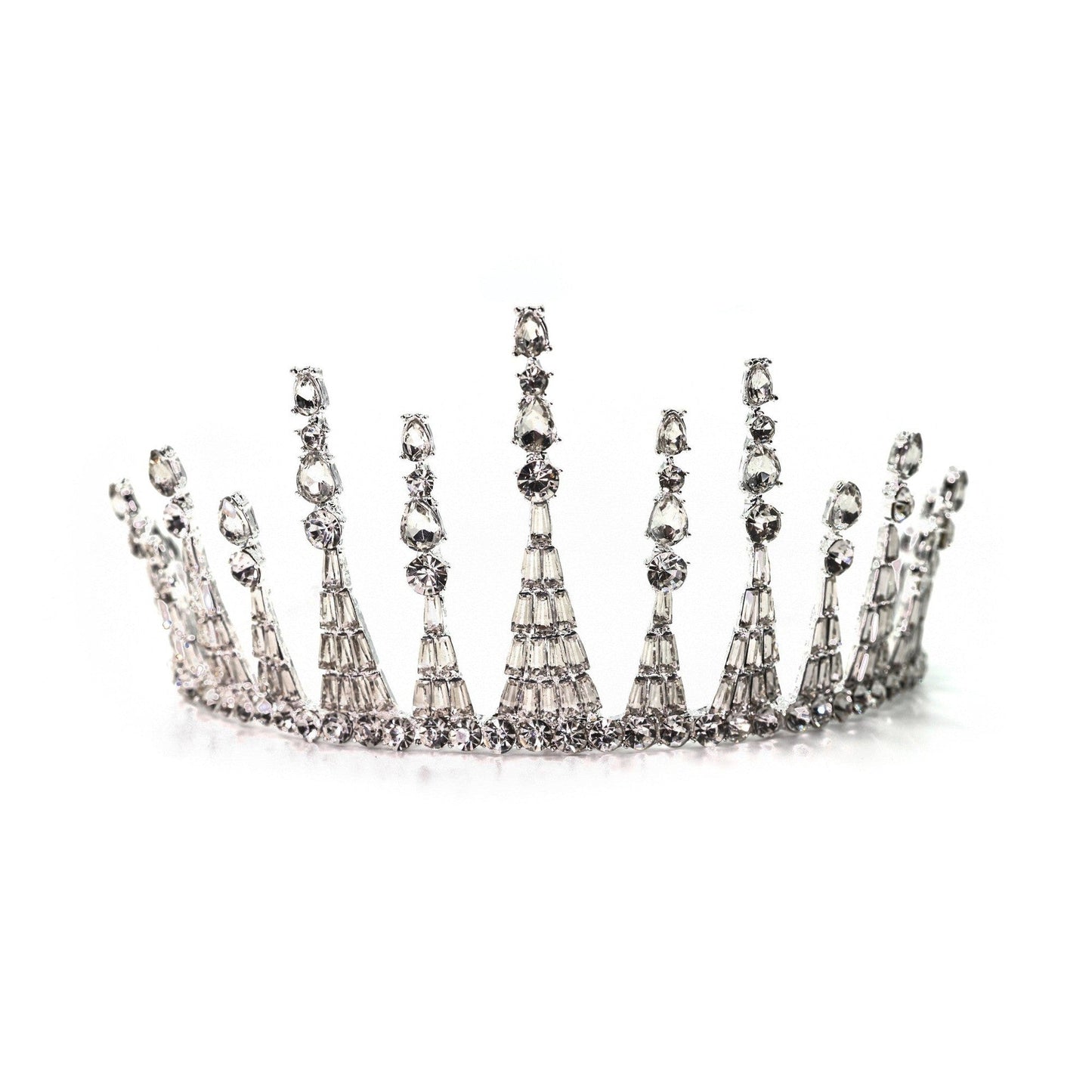 Jazz Age Skyscraper Tiara in Silver