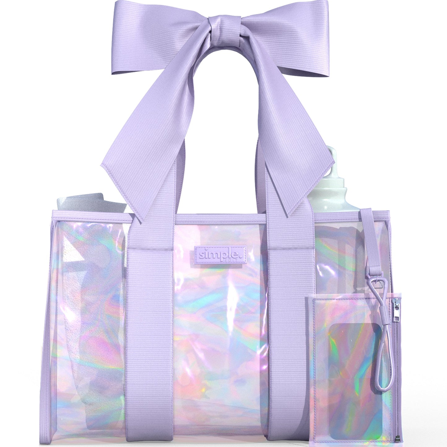BowMe Prism Tote with Phone Pouch (Prism Pink & Prism Purple)