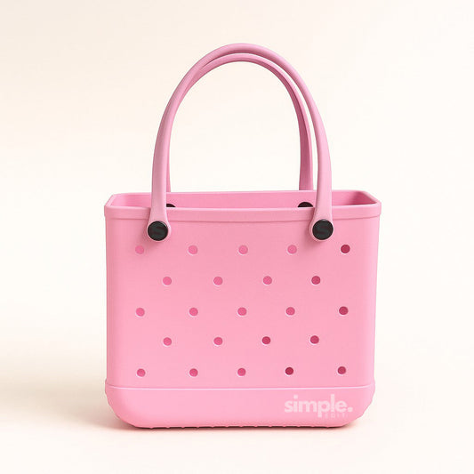 Everyday Medium EVA Tote – Waterproof, Lightweight, Baby Pink All-Purpose Bag