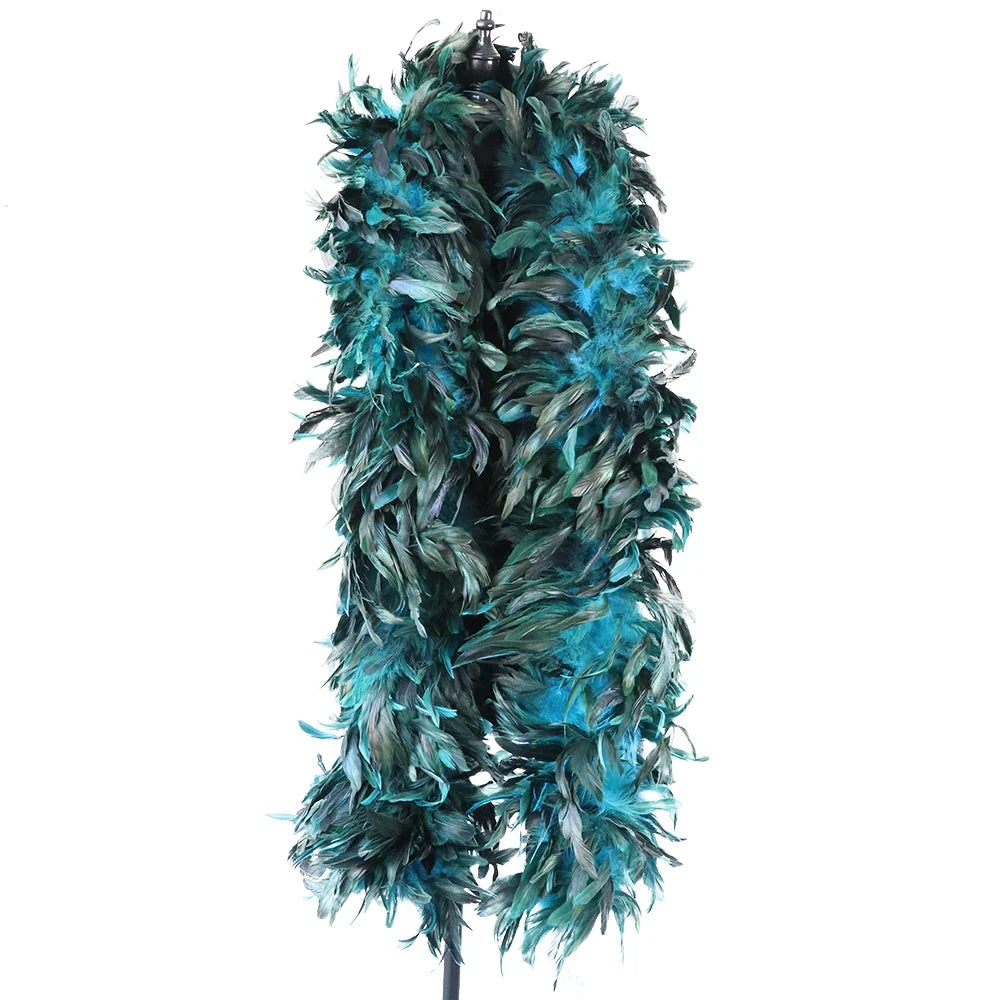 Natural Fluffy Rooster Feather Marabou Boa