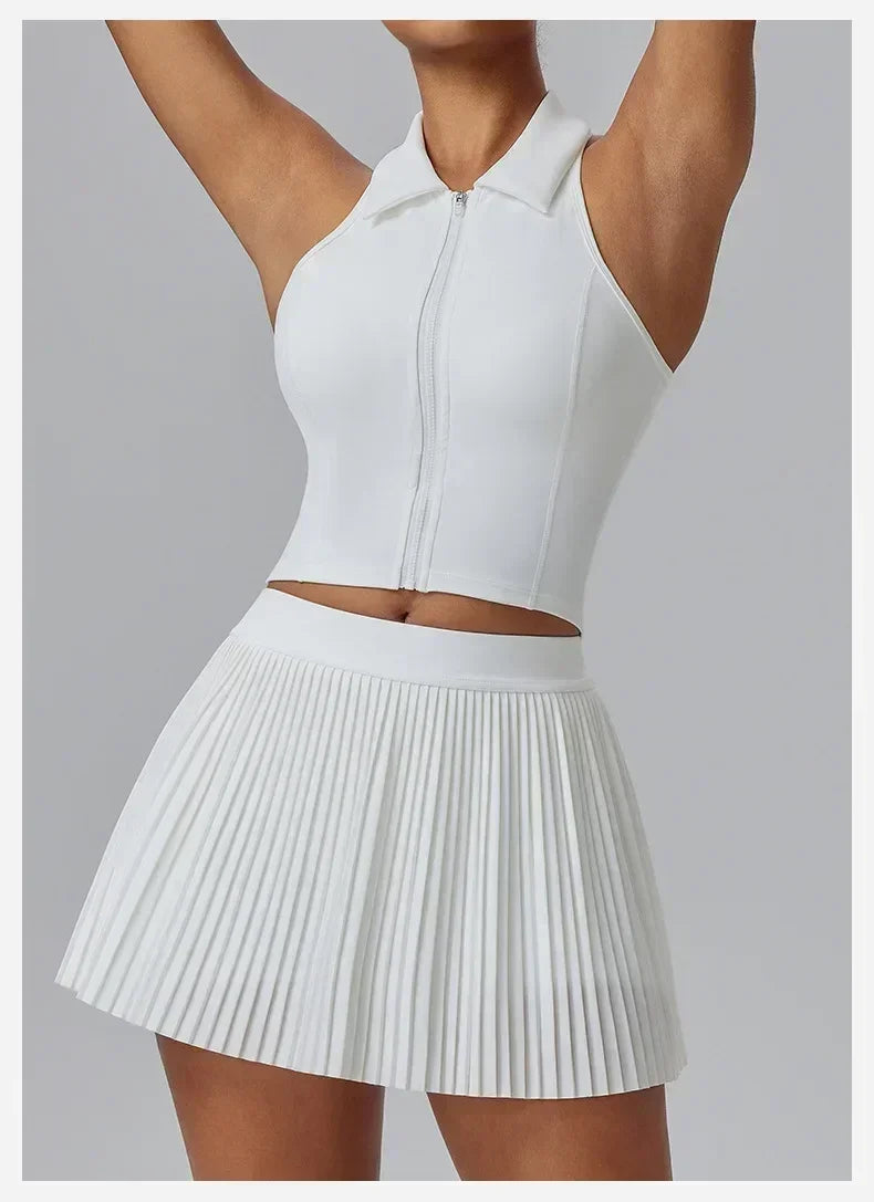 Floral Quick-drying Sports Pleated Skirt Shorts