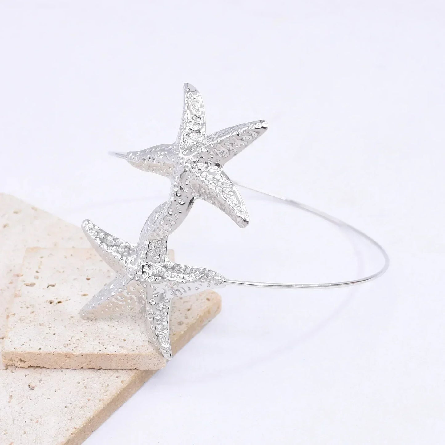 Golden Alloy 2 Starfish Arm Bracelet