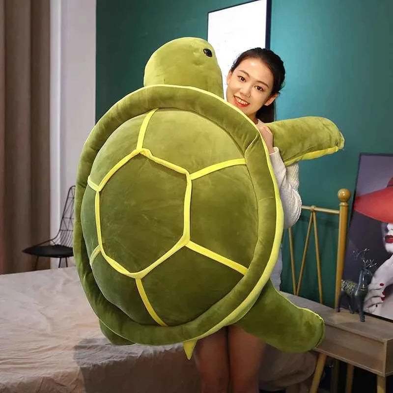 Kawaii Sea Turtle Plush (13.8-21.7 in) - Soft Stuffed Animal Pillow Gift