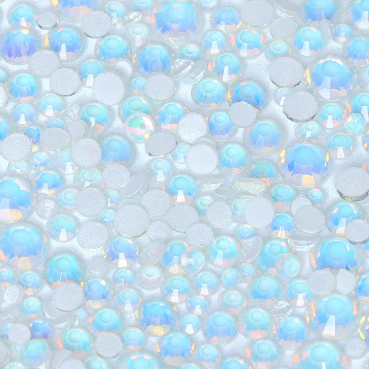 SS6-SS20 Mix Size Mocha Opal High Quality Flat-Back Glass Rhinestones