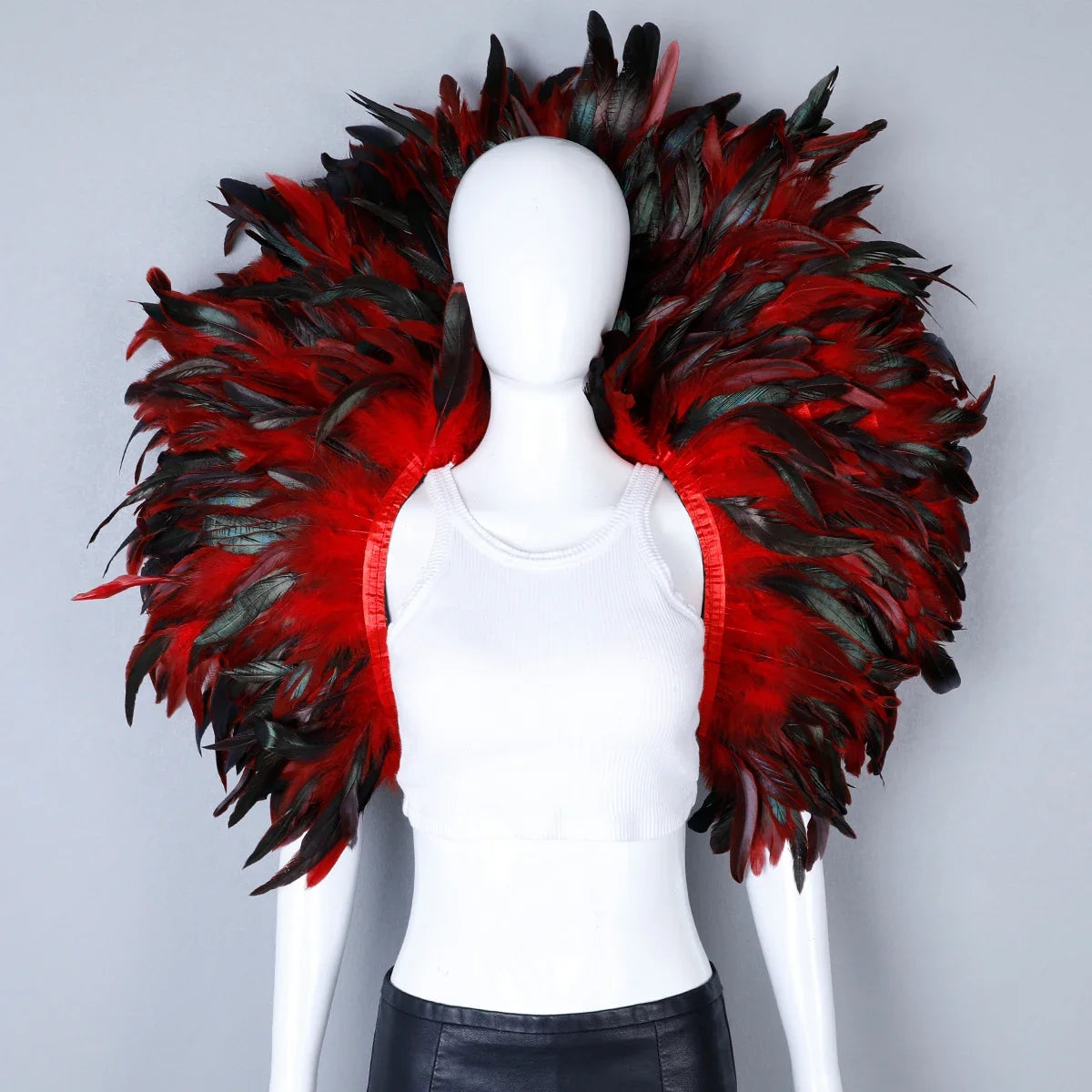 Festival Carnival Feather Shoulder Shawl