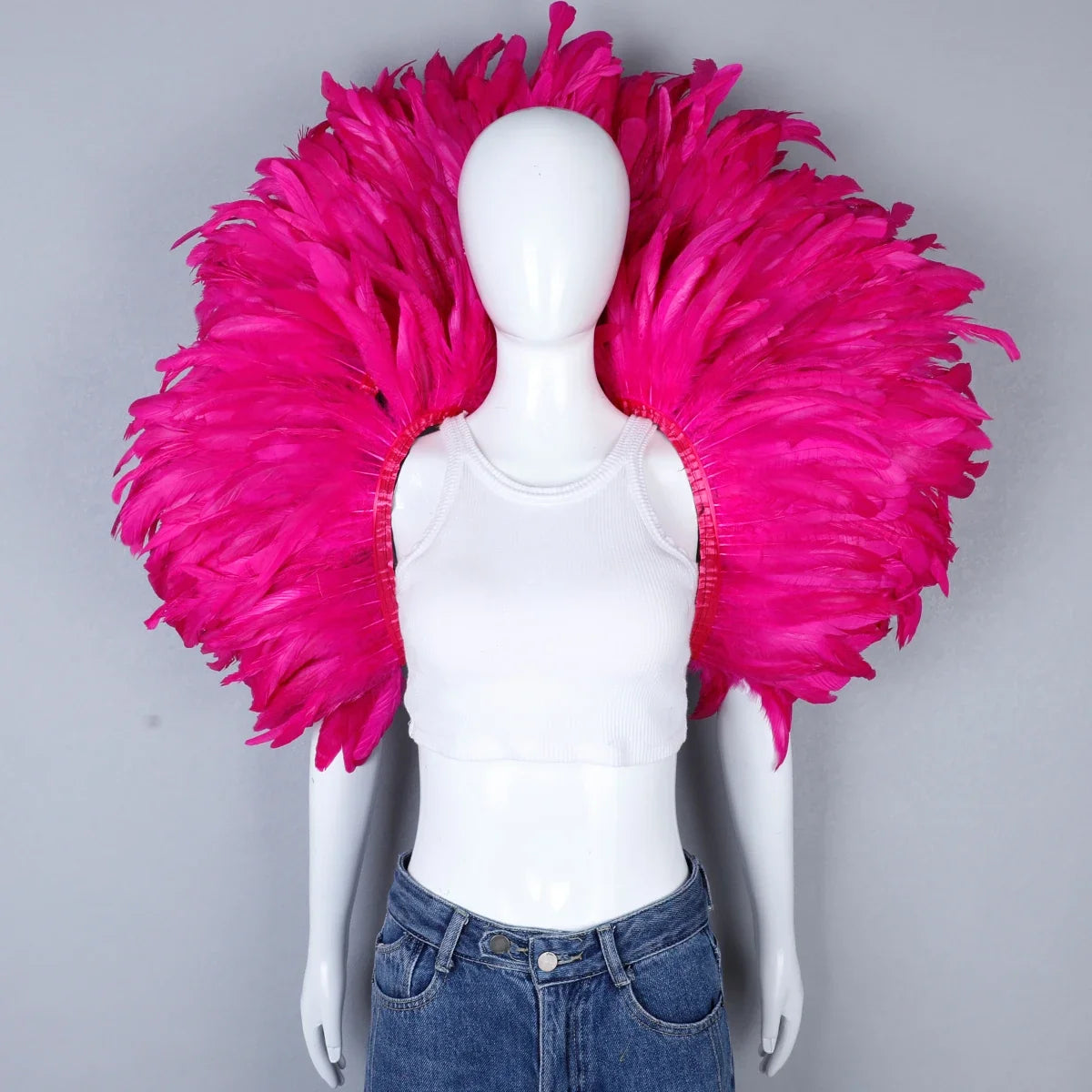 Festival Carnival Feather Shoulder Shawl