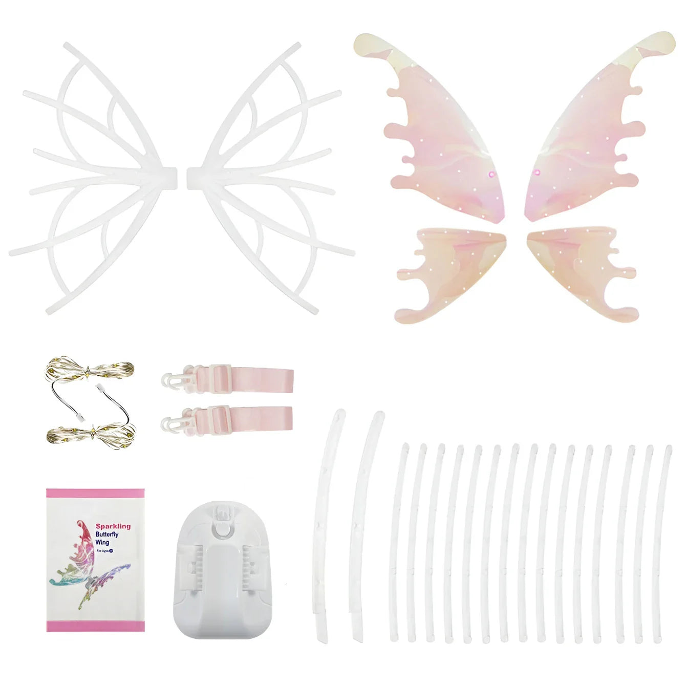 Luminous butterfly electric music fairy wings