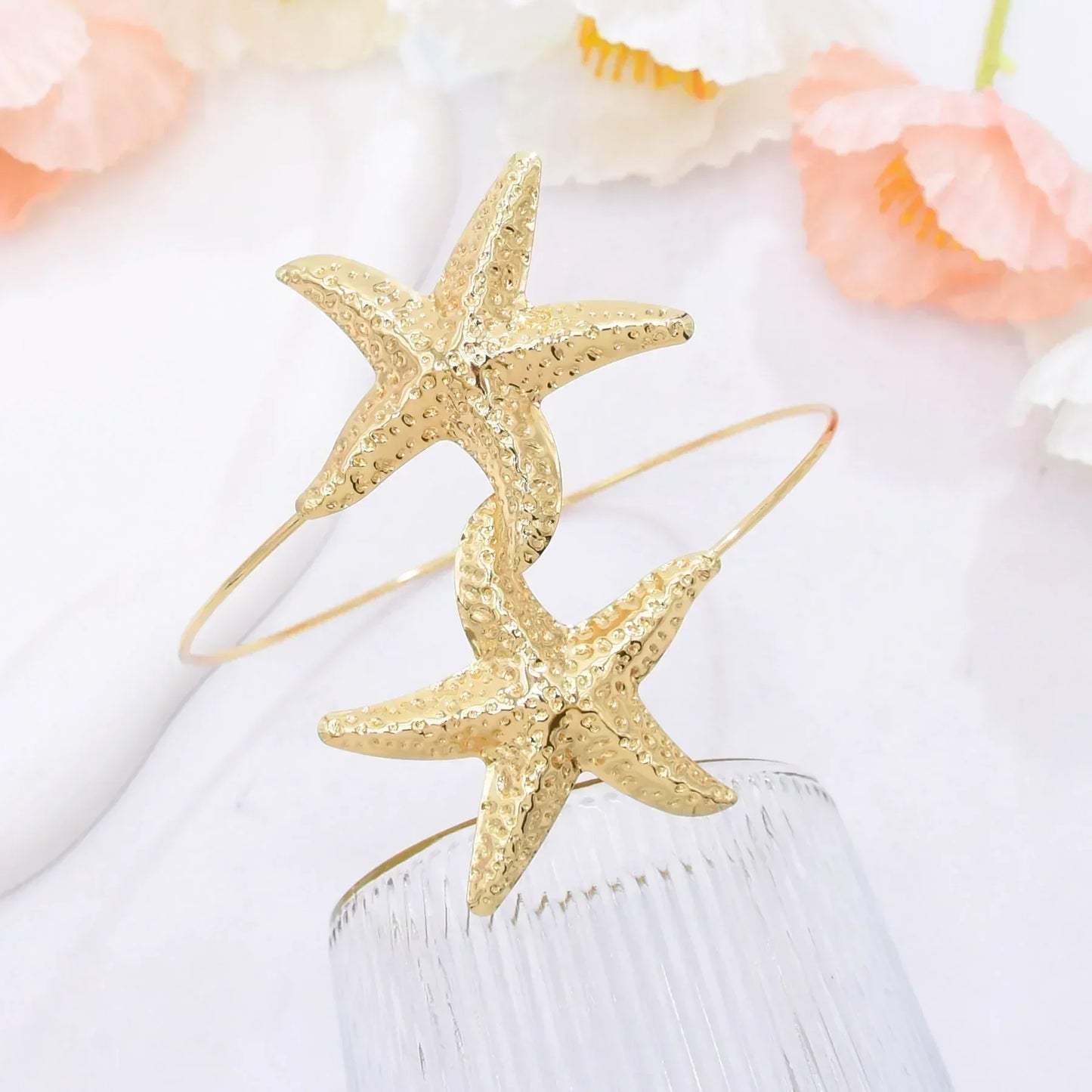 Golden Alloy 2 Starfish Arm Bracelet