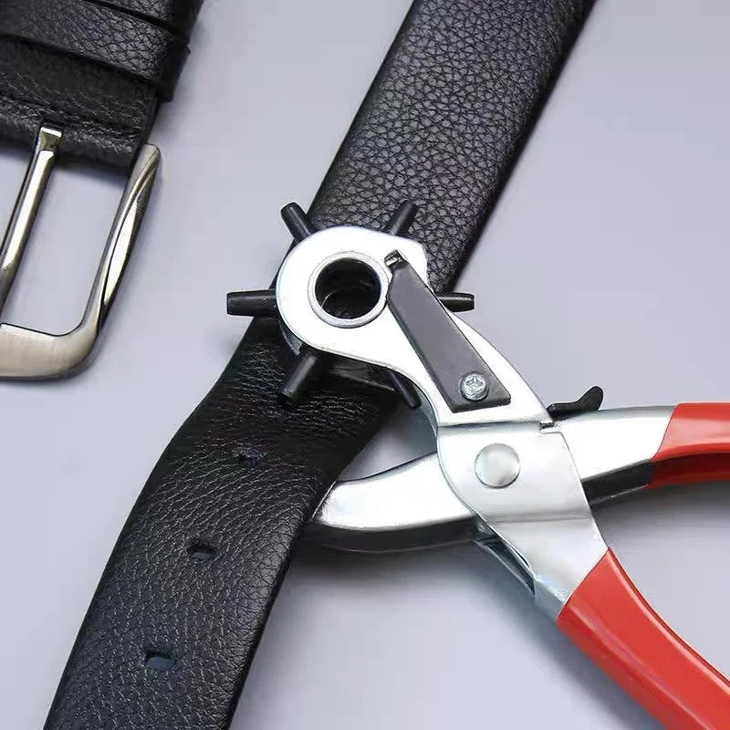 Heavy-Duty 9" Revolving Leather Belt Hole Puncher