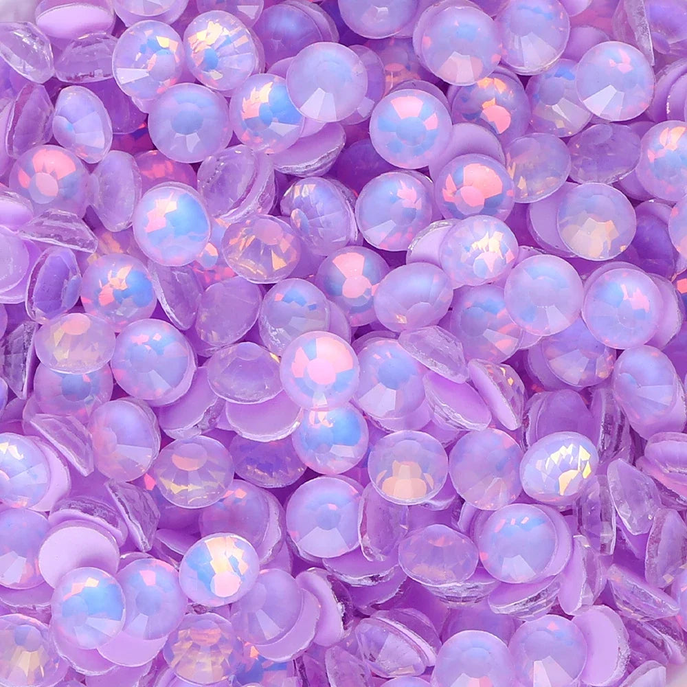 SS6-SS30 Mocha Opal Coral Reef Flatback Glass Non-Hotfix Rhinestones