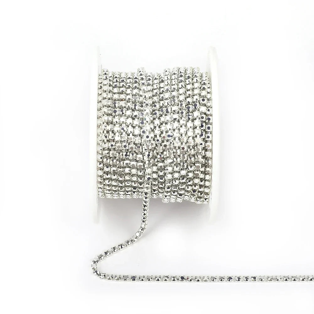 The Stardust Luminary Opal – Premium Opal & Porcelain Glass Rhinestone Cup Chain Trim